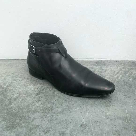 Auth SAINT LAURENT Paris JODHPUR Crop Ankle Boots EU-40.5 US- 7.5 - Picture 5 of 10